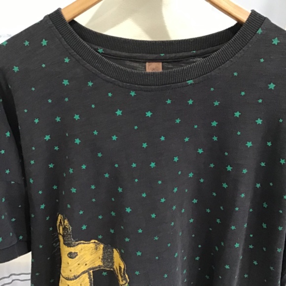 YSBS Men Size 2XL Rare Oversized T-Shirt Short Sleeve Camel Graphic Star Boho - Picture 3 of 10